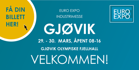 Møt oss på Euro Expo Gjøvik 29. - 30. Mars