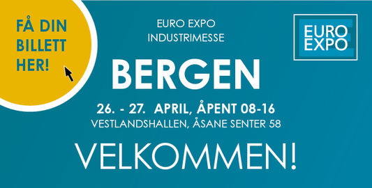Møt oss på Euro Expo Bergen 29. - 30. Mars