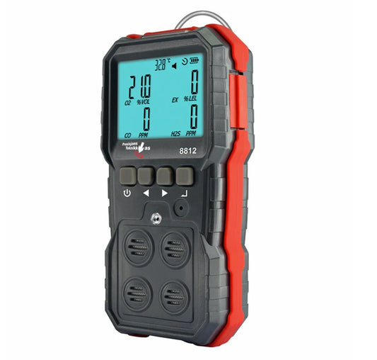 Portabel Gassmåler LEL, O2, CO og H2S