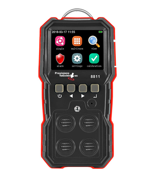 Portabel Gassmåler LEL, O2, CO og H2S