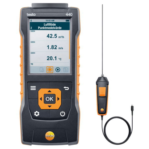 testo 440 – Høy presis innstikkføler ±0,05 °C