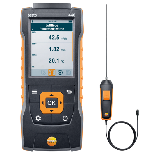 testo 440 – Høy presis innstikkføler ±0,05 °C