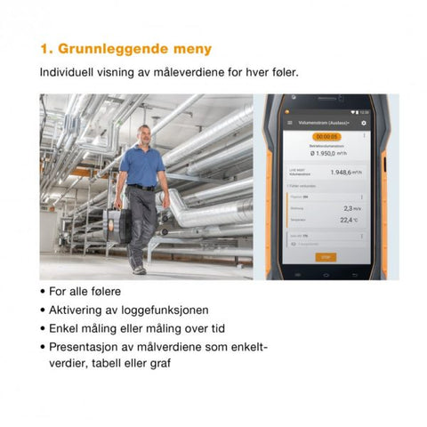 Testo 400 – IAQ (CO2, temperatur og fukt)