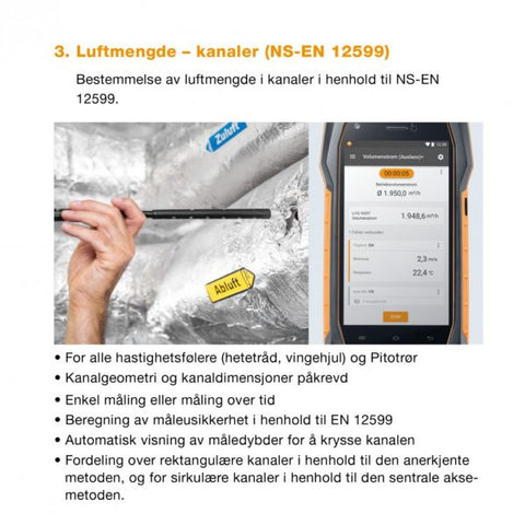 Testo 400 – IAQ (CO2, temperatur og fukt)