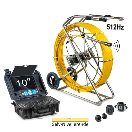 ø38mm - 80 Meter - Inspeksjonskamera 512Hz (Stor Skjerm)