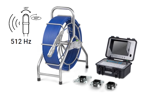 ø56mm - 60 Meter - Artikulerende kamerahode 512Hz