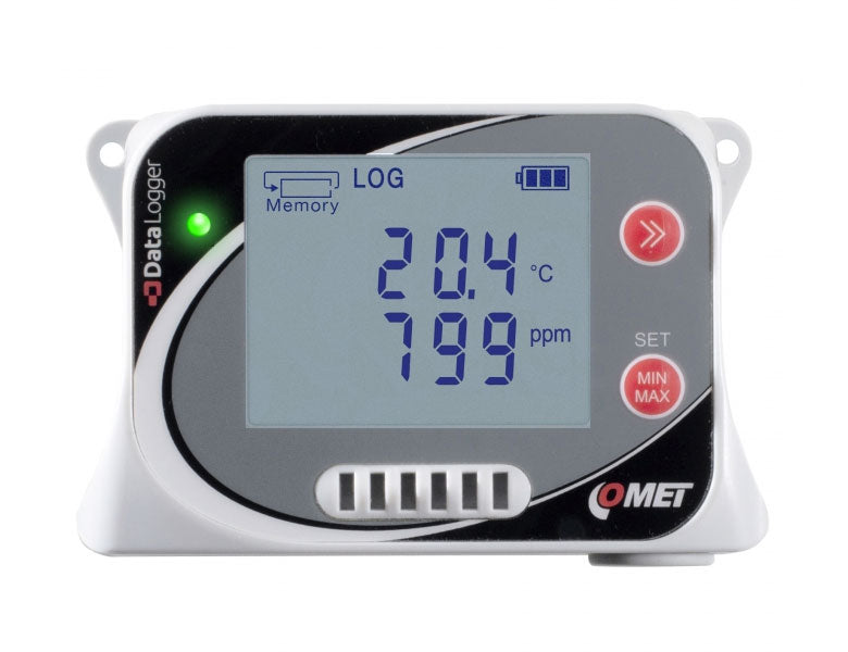 Comet datalogger temperatur, RH, CO2, trykk -