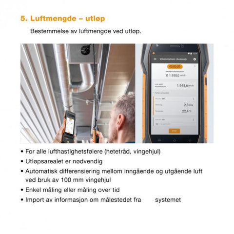 Testo 400 – Ventilasjonssett 3