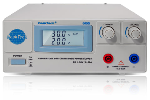 PeakTech 6155 Laboratorie strømforsyning 1 - 30V, 20 A