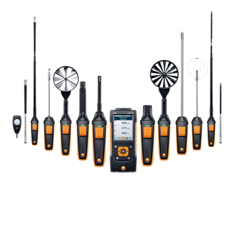 testo 440 dP – Multiinstrument for ventilasjon og inneklima med inkludert differensialtrykksensor