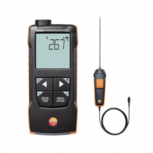 Testo 110 – NTC og robust temperaturluftføler (Pt100)