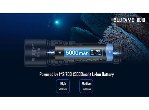 BluDive BD10 lommelykt, Vanntett