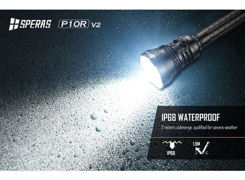 Speras P10Rv2 lykt i praktisk koffert