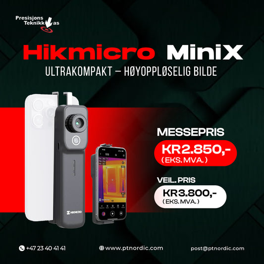Termografikamera Mini X 256x192 piksler