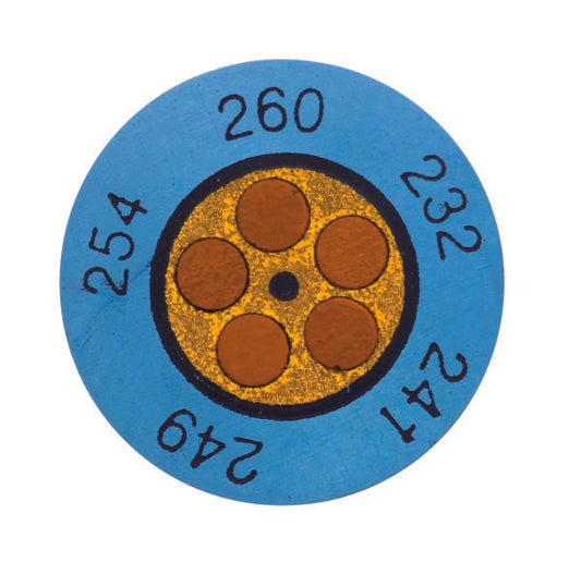 Termostrips klokkeindikator +199°C … +224°C