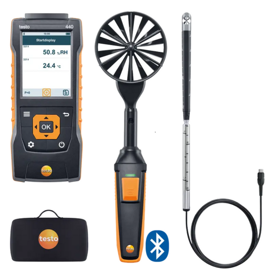 testo 440 – Målesett for luftstrøm kombisett 2 med Bluetooth®