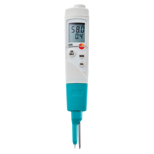 Testo 206 – pH2-måler for “halvfaste materialer”