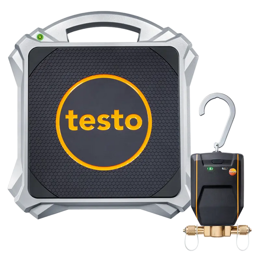 Digital kjølemiddelvekt og intelligent ventil – testo 560i kit med Bluetooth