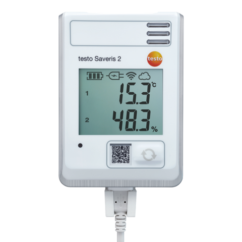 Testo Saveris 2-H1 WiFi-Datalogger med integrert temperaturføler og fuktføler