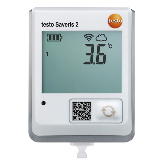 Testo Saveris 2-T1 Trådløs temperaturdatalogger med display og intern NTC-føler