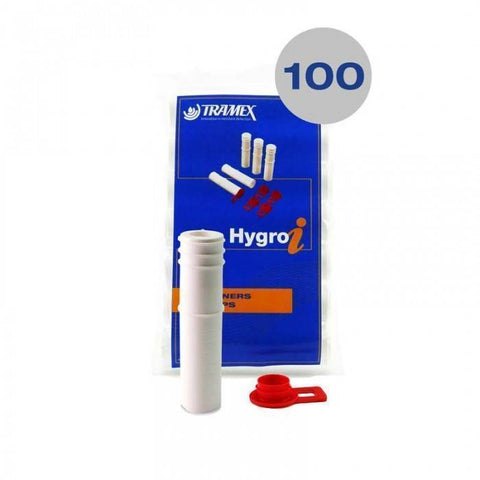 100 pk Hvite Hygro-I hylser (19mm ø)
